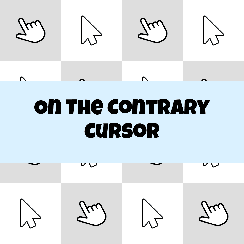 Preview On the contrary cursor custom cursor pack